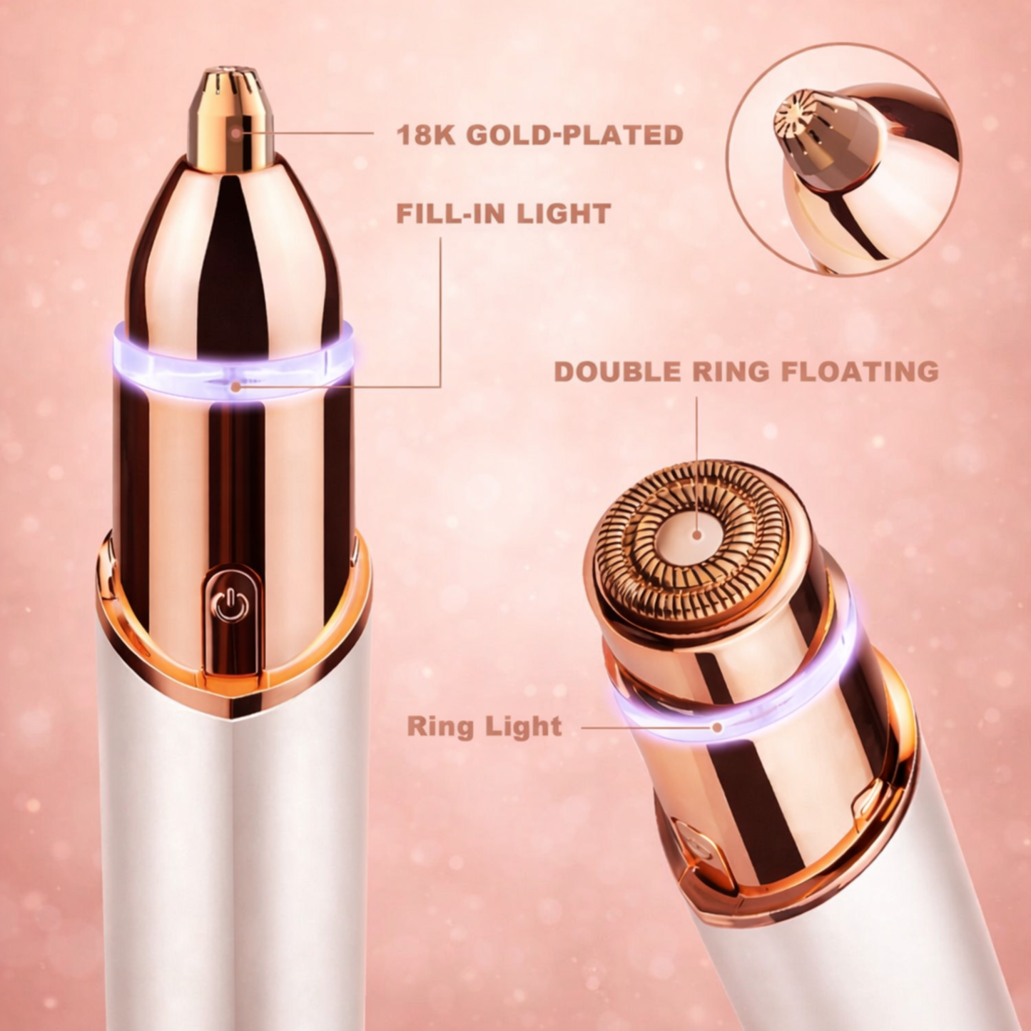 Retinova™ 2 In 1 Eyebrow & Facial Hair Trimmer